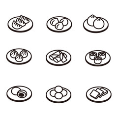 飲茶アイコンセット