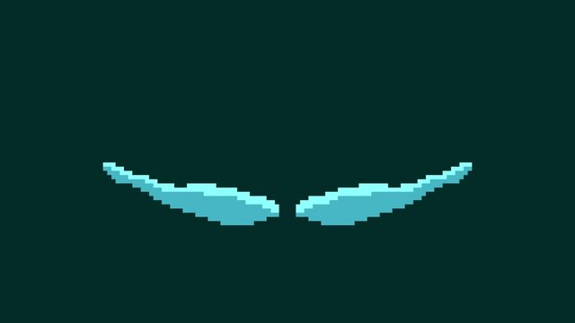 animated pigeon wings in pixel animation