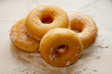 freshly baked pastries or donuts