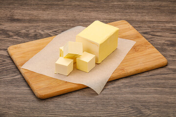 Dairy natural yellow butter piece
