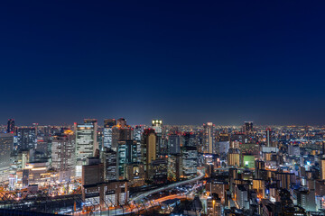 [大阪府]大阪中心部の夜景（梅田スカイビル）