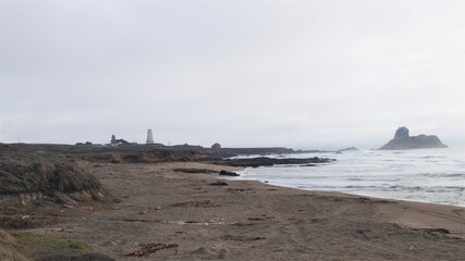 lighthouse on the Pacific coast in California