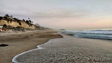 California beach sunset