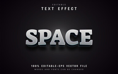Fototapeta premium Space text effect editable