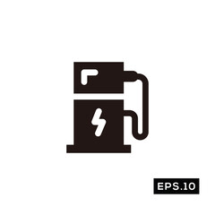 Car Electric Station icon. Fuel Pump, petrol signs Logo Vector illustration