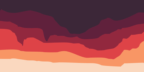 abstract landscape vector flat design for web banner, blog banner, web background, background template, poster template, social media design and wallpaper