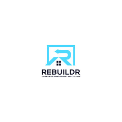 Letter R and Home Logo Design, Recovery Icon vector, for your Company