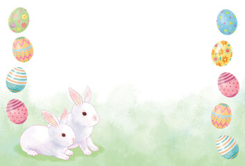 イースターエッグのかわいいイラストレーション