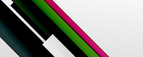 Multicolored lines background. Design template for business or technology presentations, internet posters or web brochure covers