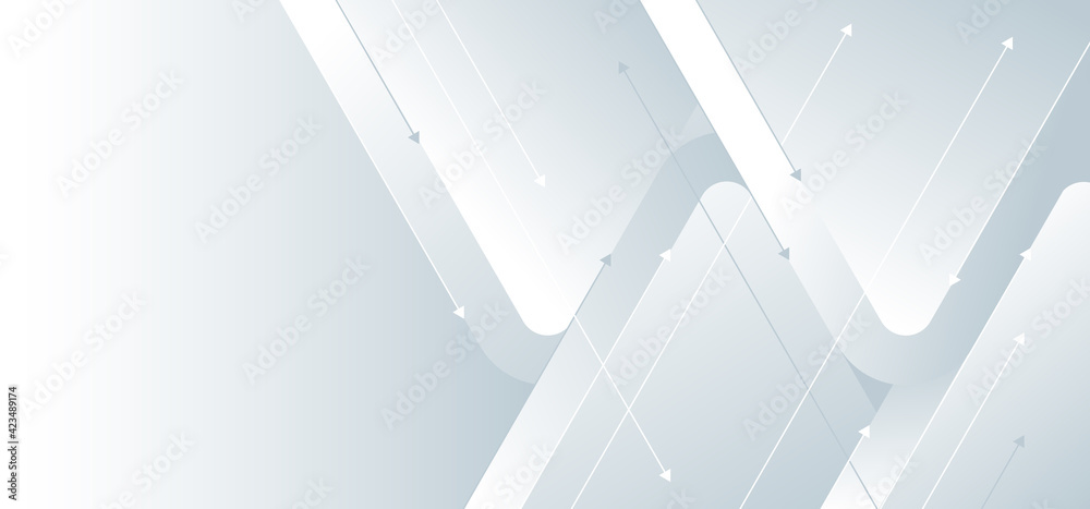 Poster white gradient arrow direction design background