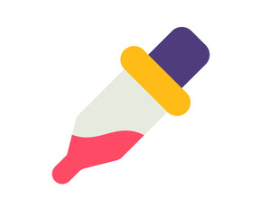 eyedropper color picker palette single isolated icon with flat style