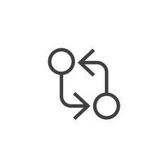 Switcher illustration line vector icon
