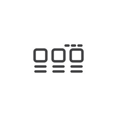 Tab website flat icon illustration vector.