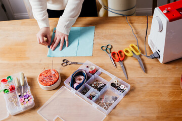 Creating a pattern for sewing handmade medical mask
