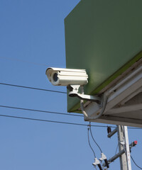 Video Surveillance Camera on building.