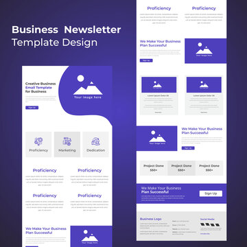 Corporate Business Services Promotional Email Newsletter Template