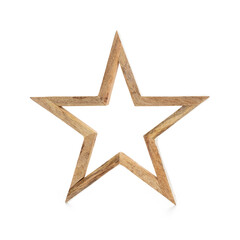 Christmas star isolated on a white background.