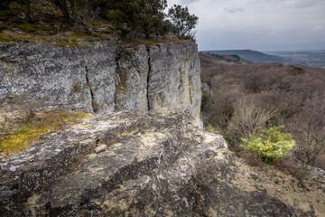 Cliff of Chantemerle les Grignan in Provence, France