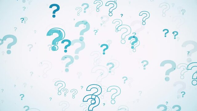 question marks icon background video