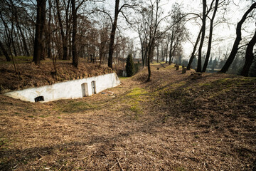 fort, umocnienia, bunkry, zielonki