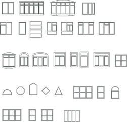 simple windows black and white