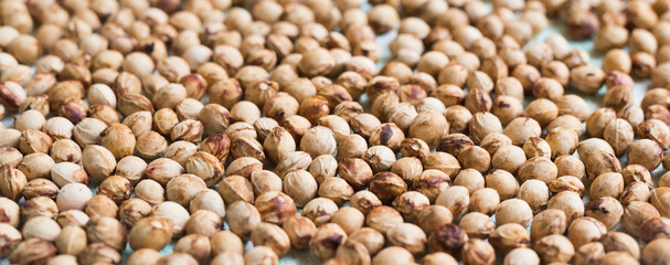 dried cherry pits texture background