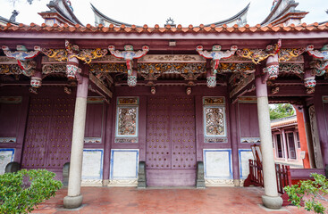 Exterior of the Confucian Temple complex in Tainan, Taiwan, Republic of China, Asiaia