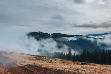 Mysterious peaks of the Carpathian mountains