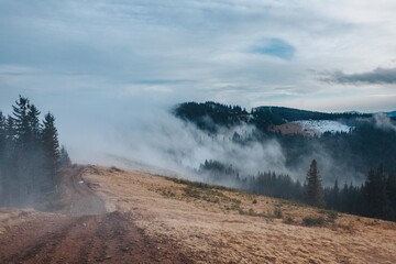 Mysterious peaks of the Carpathian mountains