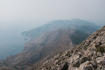 Mountains in Hydra, Greece
