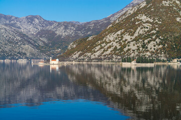 The old town of Perast on the shore of Kotor Bay, Montenegro
