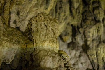 Stalactite Excess mineral education on the walls and ceiling of the cave.