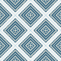  Geometric vector pattern with triangular elements. Seamless abstract ornament for wallpapers and backgrounds. 