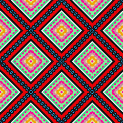  Geometric vector pattern with triangular elements. Seamless abstract ornament for wallpapers and backgrounds. 