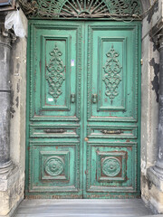 Old wooden door