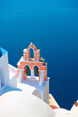 Sea from Santorini island in Greece