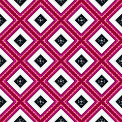  Geometric vector pattern with triangular elements. Seamless abstract ornament for wallpapers and backgrounds. 