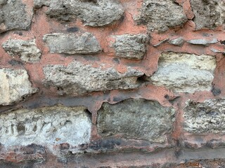 Part of an old brick wall