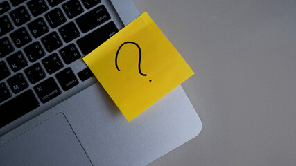 question marks written reminders tickets