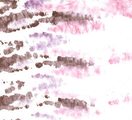 Shawl Boho Fabric. Pink Fur Home Style Border.