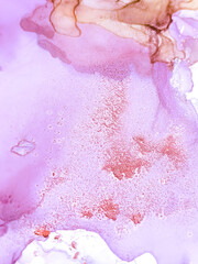 Fototapeta premium Alcohol Ink. Art Digital Ancient Wall. Silk Dust