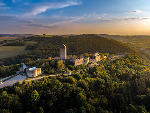 Lichtenberg Castle in the sunset