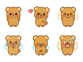 クマのイラスト素材セット3