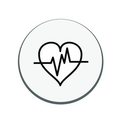 Illustration Vector graphic of pulse icon