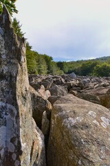 rocks in the mountains