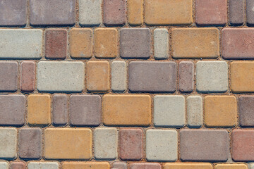 colored tile stone street road