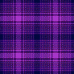 Purple ombre plaid. Seamless vector tartan pattern suitable for fashion, interior or backgrounds © Katherine