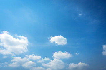 Naklejka na ściany i meble white cloud with blue sky background.