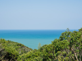 快晴の太東岬の風景　千葉県いすみ市
