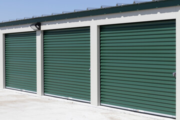 Fototapeta premium Self storage and mini storage garage units.